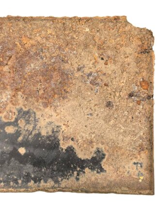 Luftschutz Emailleschild "Öffentlicher Sammel Schutzraum 150 Personen" Maße 39 x 80cm, ungereinigtes Stück