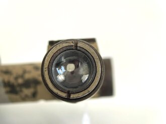 Rundblickfernrohr 36 der Wehrmacht. Originallack , Verstellungen gängig, Durchsicht verschmutzt