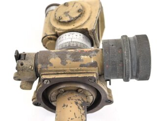 Rundblickfernrohr 36 der Wehrmacht. Originallack , Verstellungen gängig, Durchsicht verschmutzt