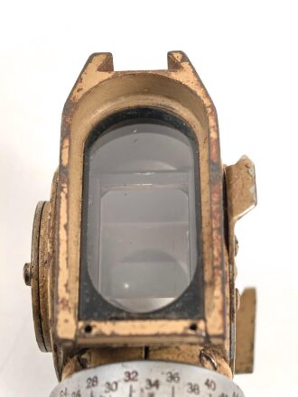 Rundblickfernrohr 36 der Wehrmacht. Originallack , Verstellungen gängig,Optik blind
