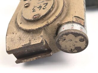 Rundblickfernrohr 36 der Wehrmacht. Originallack , Verstellungen gängig,Optik blind