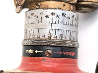 Rundblickfernrohr 36 der Wehrmacht. Originallack , Verstellungen gängig,Optik blind