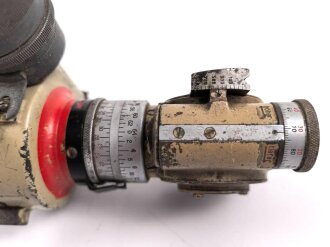 Rundblickfernrohr 36 der Wehrmacht. Originallack , Verstellungen gängig,Optik blind