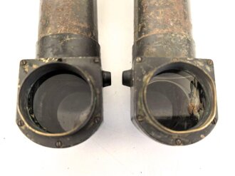 1.Weltkrieg, Scherenfernrohr 09 von Carl Zeiss Jena, gute Durchsicht , teilweise leicht fleckig, feldgrauer Originallack