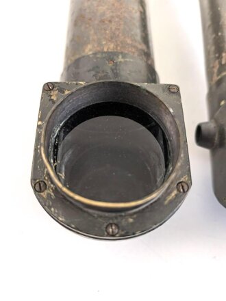 1.Weltkrieg, Scherenfernrohr 09 von Carl Zeiss Jena, gute Durchsicht , teilweise leicht fleckig, feldgrauer Originallack