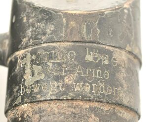 1.Weltkrieg, Scherenfernrohr 09 von Carl Zeiss Jena, gute Durchsicht , teilweise leicht fleckig, feldgrauer Originallack