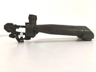 1.Weltkrieg, Scherenfernrohr 09 von Carl Zeiss Jena, gute Durchsicht , teilweise leicht fleckig, feldgrauer Originallack