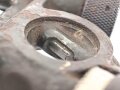 1.Weltkrieg, Scherenfernrohr 09 von Carl Zeiss Jena, gute Durchsicht , teilweise leicht fleckig, feldgrauer Originallack