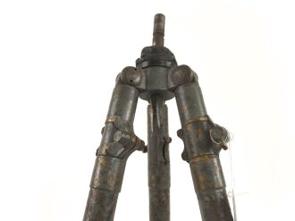 1.Weltkrieg, Gestell zum Scherenfernrohr 09 von Carl Zeiss Jena, feldgrauer Originallack