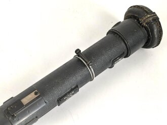 Entfernungsmesser 36 der Wehrmacht, Hersteller cxn. Gute Durchsicht, Originallack. Gängig, Gummi weich, in diesem Zustand selten