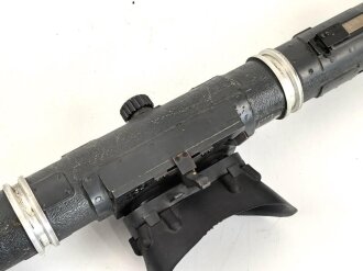 Entfernungsmesser 36 der Wehrmacht, Hersteller cxn. Gute Durchsicht, Originallack. Gängig, Gummi weich, in diesem Zustand selten