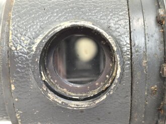 Entfernungsmesser 36 der Wehrmacht, Hersteller cxn. Gute Durchsicht, Originallack. Gängig, Gummi weich, in diesem Zustand selten