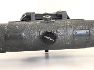 Entfernungsmesser 36 der Wehrmacht, Hersteller cxn. Gute Durchsicht, Originallack. Gängig, Gummi weich, in diesem Zustand selten