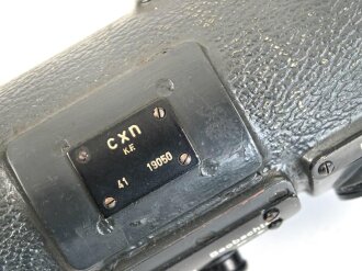 Entfernungsmesser 36 der Wehrmacht, Hersteller cxn. Gute Durchsicht, Originallack. Gängig, Gummi weich, in diesem Zustand selten
