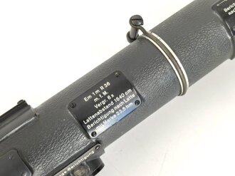 Entfernungsmesser 36 der Wehrmacht, Hersteller cxn. Gute Durchsicht, Originallack. Gängig, Gummi weich, in diesem Zustand selten