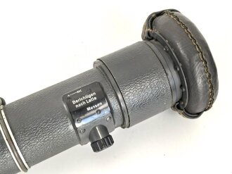 Entfernungsmesser 36 der Wehrmacht, Hersteller cxn. Gute Durchsicht, Originallack. Gängig, Gummi weich, in diesem Zustand selten