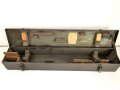 Transportkasten für  Entfernungsmesser R36 der Wehrmacht, Mehrfach überlackiertes Stück mit guter Inneneinteilung