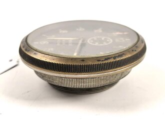 Luftwaffe 8 Tage Borduhr Kienzle Fl 22602.  Läuft kurz an, bleibt dann aber stehen. , Sekundenzeiger lose innliegend