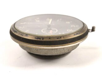 Luftwaffe 8 Tage Borduhr Kienzle Fl 22602.  Läuft kurz an, bleibt dann aber stehen. , Sekundenzeiger lose innliegend