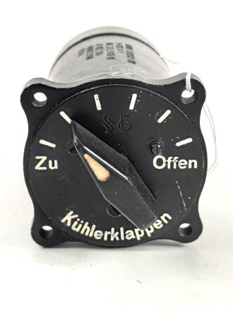 Luftwaffe , Kühlerklappen Handschalter. Fl E6313-01, Funktion nicht geprüft