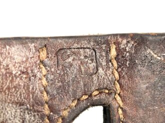 Schweiz, Koppelschuh Leder, datiert 1936