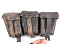 1.Weltkrieg Patronentasche, ungereinigtes Stück, Leder zum Teil trocken und defekt