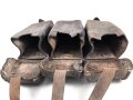 1.Weltkrieg Patronentasche, ungereinigtes Stück, Leder zum Teil trocken und defekt