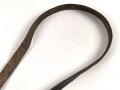 Querriemen für die Uniform, höchstwahrscheinlich DJ oder HJ. Schwarzes Leder mit RZM Beschlägen, Gesamtlänge 83cm