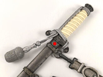 Dolch für Offiziere des Heeres. Hersteller Höller Solingen. Homogenes Stück in gutem Gesamtzustand