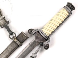 Dolch für Offiziere des Heeres. Hersteller Höller Solingen. Homogenes Stück in gutem Gesamtzustand