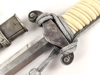 Dolch für Offiziere des Heeres. Hersteller Höller Solingen. Homogenes Stück in gutem Gesamtzustand