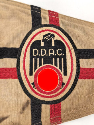 Der Deutsche Automobil Club DDAC, Wimpel für ein Fahrzeug, stark gebraucht, 19cm Höhe