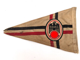 Der Deutsche Automobil Club DDAC, Wimpel für ein Fahrzeug, stark gebraucht, 19cm Höhe