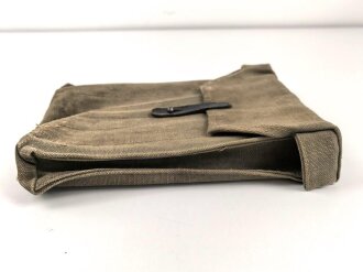 Fallschirmjäger, frühe Magazintasche für 6 Stück Magazine MP38 und 40. getragenes Stück, angeschmutzt, selten