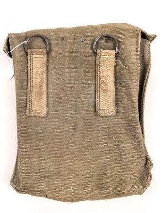 Fallschirmjäger, frühe Magazintasche für 6 Stück Magazine MP38 und 40. getragenes Stück, angeschmutzt, selten