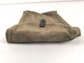 Fallschirmjäger, frühe Magazintasche für 6 Stück Magazine MP38 und 40. getragenes Stück, angeschmutzt, selten