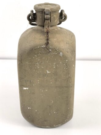 10 Liter Trinkwasserflasche Wehrmacht. Originallack, ungereinigtes Stück