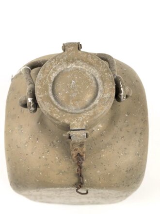 10 Liter Trinkwasserflasche Wehrmacht. Originallack, ungereinigtes Stück