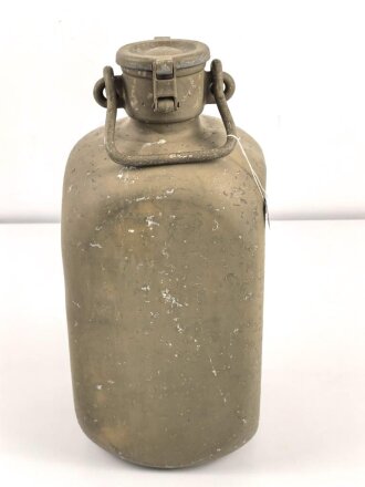 10 Liter Trinkwasserflasche Wehrmacht. Originallack, ungereinigtes Stück