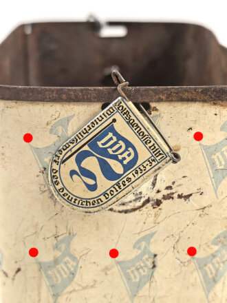 Volksbund für das Deutschtum im Ausland VDA Sammeldose. Originallack, Griff und Deckel fehlen