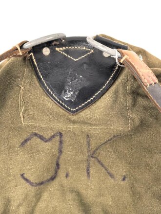 Rucksack für Gebirgstruppen der Wehrmacht, getragenes Stück mit Reichsbetriebsnummer