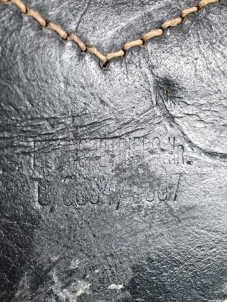 Rucksack für Gebirgstruppen der Wehrmacht, getragenes Stück mit Reichsbetriebsnummer