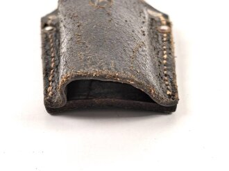 Koppelschuh zum Seitengewehr für k98 der Wehrmacht. Ungebrauchtes Stück, datiert 1941, recht breite Ausführung