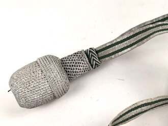 Reichsforstdienst III.Reich, Portepee für den Hirschfänger , Band " steif"