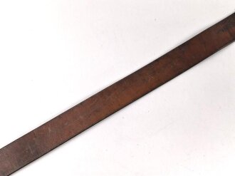 Luftwaffe, Koppelriemen für Mannschaften. Schokoladenbraunes Kammerstück mit Leichtmetall Gegenhalt. Datiert 1937, Gesamtlänge 116cm