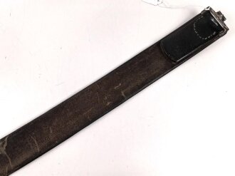 Koppelriemen Wehrmacht für Mannschaften. Gesamtlänge 92cm, Tragebedingt verzogen