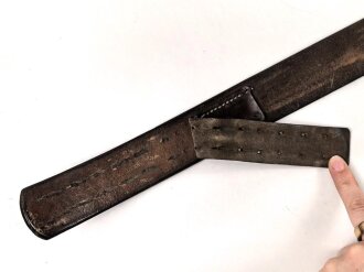 Koppelriemen Wehrmacht für Mannschaften. Gesamtlänge 92cm, Tragebedingt verzogen