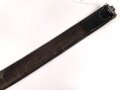 Koppelriemen Wehrmacht für Mannschaften. Gesamtlänge 92cm, Tragebedingt verzogen