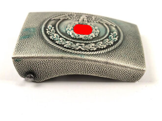 NSFK, Koppelschloss für Mannschaften. Nickel, Rückseite glatt, getragenes Stück