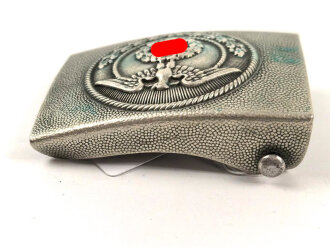 NSFK, Koppelschloss für Mannschaften. Nickel, Rückseite glatt, getragenes Stück